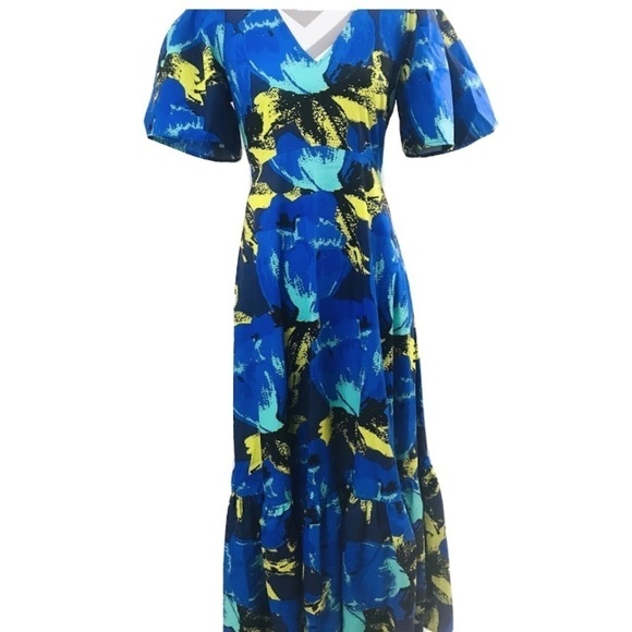 NEW - Christopher John Rogers Target Floral Tiered Dress - Picture 4 of 11